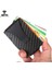 Yeşil B (Özelleştirilmiş) Dienqi Karbon Fiber Kart Tutucu Mini Ince Cüzdan Erkek Alüminyum Metal Rfid Sihirli Cüzdan Küçük Ince Erkek Çantalar Para Çantası Vallet (Yurt Dışından) 4