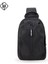 Siyah Hk Yeni Erkek Göğüs Çantası 9.7 "ıpad Kısa Seyahat Messenger Çanta Su Geçirmez Crossbody Paketi Moda Tek Çanta Erkekler (Yurt Dışından) 2