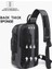 7082GRI Çok Fonksiyonlu Erkekler Için Crossbody Çanta Çoklu Bölmeli Omuz Messenger Çanta Erkek Su Geçirmez Kısa Seyahat Göğüs Çanta Paketi (Yurt Dışından) 5