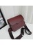 Şarap Kırmızısı Kadın Omuz Çantası 2024 Trend Marka Küçük Kare Çantalar Lüks Tasarım Çanta Moda Messenger Bagstofu Çanta Flip Tote Çanta (Yurt Dışından) 1