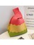 Yeşil Sarı Pembe Mini Kadın Kızlar Omuz Çantası Minimalist Kore Niş Tasarım Tote Çanta El Yapımı Düğüm Bilek Çanta El Yapımı Yeniden Kullanılabilir Örgü Çanta (Yurt Dışından) 1