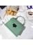 Açık Yeşil Küçük 20X7X14 cm Yüksek Kaliteli Kadın Küçük Pvc Çanta Omuz Çantaları Moda Bayanlar Kadınlar Için Crossbody Çanta Rahat Kadın Perçin Messenger Çanta (Yurt Dışından) 1