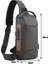 Gri Erkek Su Geçirmez USB Oxford Crossbody Çanta Anti-Hırsızlık Omuz Tek Kollu Çanta Çok Fonksiyonlu Kısa Seyahat Messenger Göğüs Paketi Erkekler Için (Yurt Dışından) 1