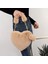 Mavi 23X20 cm Sevimli Peluş Bayan Omuz Çantası Taklit Kürk Sıcak Satış Çanta Moda Kadın Debriyaj Çanta Aşk Çanta Kalp Şeklinde Messenger Çanta (Yurt Dışından) 2