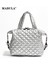 30X10X26 cm Mabula Tasarımcı Lüks Kapitone Yastık Tote Çanta Kadınlar Için Mini Tüy Aşağı Yastıklı Crossbody Kirpi Çanta Cep Telefonu Çanta (Yurt Dışından) 2
