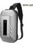 Gümüş-Led Messenger Adam Çantası USB Şarj Su Geçirmez Akıllı Serin LED Erkekler Erkek Kısa Seyahat Messenger Sling Erkekler Taşınabilir Göğüs Çantası Sling Çanta (Yurt Dışından) 1