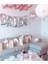Gümüş Renkli Bride 100 cm Büyük Boy Folyo Balon Bride Seti 1