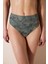 Estela Vintage Yüksek Bel Mesh Detaylı Çok Renkli Bikini Altı 1
