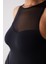 Tül Detaylı Siyah Bodysuit 4