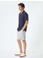 Kumaş Şort Bermuda Slim Fit Düğmeli Cepli Katlı Paça - Koton - 4SAM40064HW - Gri - 48 1