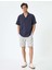 Kumaş Şort Bermuda Slim Fit Düğmeli Cepli Katlı Paça - Koton - 4SAM40064HW - Gri - 48 2