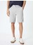 Kumaş Şort Bermuda Slim Fit Düğmeli Cepli Katlı Paça - Koton - 4SAM40064HW - Gri - 48 3