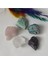 Candles Flame Kristal-Pembe Kuvars-Ametist-Akuamarin-Aventurin Doğal Taş Kütle (Yurt Dışından) 1
