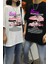 Berry Porsche Retro Baskılı T-Shirt 1