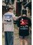 Ferrari & Mustang Retro Baskılı T-Shirt 1