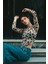 Leopar Desenli Transparan Detail Crop Bluz 1
