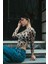 Leopar Desenli Transparan Detail Crop Bluz 2