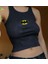 Batman Nakışlı Siyah Halter Yaka Kaşkorse Crop Top 1