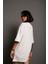Oversize Düz Pamuklu T-Shirt 3