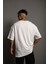 Oversize Düz Pamuklu T-Shirt 5