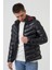 San Diego Slim Fit Kapüşonlu Kaban Siyah 2