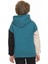 Kapüşonlu Parçalı 3 Ip Erkek Çocuk Sweatshirt Petrol 4