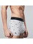 Core Erkek Baskılı 3'lü Gri Boxer 5H3411 Vdp 5