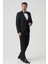 Houston D2404 Slim Fit 6 Drop Damatlık Takım Elbise Siyah 3