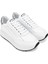 Kadın Deri Beyaz/gümüş Sneakers & Spor Ayakkabı 1040 91E1002 Bn Ayk Y24 Whıte/sılver 2