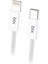 BX03CL 27W Type-C To Lightning iPhone Örgülü Data ve Şarj Kablosu Beyaz 1 Metre 1
