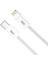 BX03CL 27W Type-C To Lightning iPhone Örgülü Data ve Şarj Kablosu Beyaz 1 Metre 2