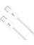 BX04CC Type-C To Type-C 60W Örgülü Şarj ve Data Kablosu 1 Metre Beyaz 2