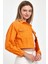 - Kadın Turuncu Crop Ceket 3