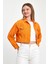 - Kadın Turuncu Crop Ceket 5