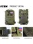 Yeşil 50L Syzm 30L/50L Büyük Kapasiteli Sırt Çantası Ordu Askeri Taktik Sırt Çantası 3 P Softback Su Geçirmez Çanta Yürüyüş Kamp Balıkçılık Çantaları (Yurt Dışından) 4