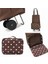 A Brown Flo Yeni Katlanır Alışveriş Sepeti Tekerlekli Araba Çantası Katlanabilir Alışveriş Çantaları Market Çantaları Yiyecek Düzenleyici Sebze Çantası Market Arabası (Yurt Dışından) 4