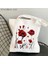B1304 Kadın Alışveriş Çantası Ateşli Gelincikler Baskılı Kawaii Çanta Harajuku Alışveriş Kanvas Alışveriş Çantası Kız Çanta Tote Omuz Bayan Çantası (Yurt Dışından) 2