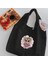 7OWL0010 Baykuş Kadın Harajuku Tarzı Alışveriş Çantaları Mektup Desen Serisi Omuz Çantası Moda Çanta Kanvas Tote Çanta Yüksek Kapasiteli Yeniden Kullanılabilir (Yurt Dışından) 1