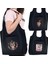 7OWL0010 Baykuş Kadın Harajuku Tarzı Alışveriş Çantaları Mektup Desen Serisi Omuz Çantası Moda Çanta Kanvas Tote Çanta Yüksek Kapasiteli Yeniden Kullanılabilir (Yurt Dışından) 4