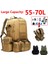 04 55L-70L Büyük Kapasiteli Askeri Sırt Çantası 4 In 1 Molle Spor Çanta Erkekler Su Geçirmez Açık Yürüyüş Kamp Seyahat 3D Mochila Sırt Çantası (Yurt Dışından) 2
