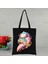 G Axolotl Sevimli Karikatür Harajuku Tuval Kadın Ulzzang Siyah Büyük Kapasiteli Rahat Moda Hayvan Kawaii Omuz Çantaları (Yurt Dışından) 5