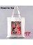 JL0203954 L Rengarenk Bantlı Estetik Çantalar Kadın Crue Alışveriş Çantası Totebag Tote Shopper Kadın Bez Tuval Büyük Üniversite Öğrencisi Özel Ad (Yurt Dışından) 1