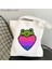 B3433 Kadın Alışveriş Çantası Gurur Kurbağalar Biseksüel Bayrak Kawaii Çanta Harajuku Alışveriş Kanvas Alışveriş Çantası Kız Çanta Tote Omuz Bayan Çantası (Yurt Dışından) 5