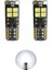 T10 LED Park Ampulü 6000K 12SMD W5W Canbus Beyaz 1