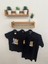 Transfer Baskılı Tom ve Jerry Siyah T-Shirt 1