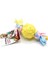 Puppy Kemik Desenli Top Diş Kaşıma Köpek Oyuncağı Sarı 19 Cm 1