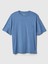 Erkek Mavi Cepli Everyday Soft Oversize T-Shirt 3