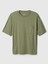 Erkek Yeşil Cepli Everyday Soft Oversize T-Shirt 3