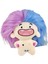 Peluş Doldurulmuş Oyuncak Karikatür Komik Peluş Bebek Çocuk Yetişkinler Için Tatil Hediyeleri Mavi ve Mor (Yurt Dışından) 4