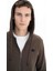 Erkek Regular Fit 3 İplik Şardonlu Tam Fermuar Kapüşonlu Cepli Sweatshirt K26324649801 2